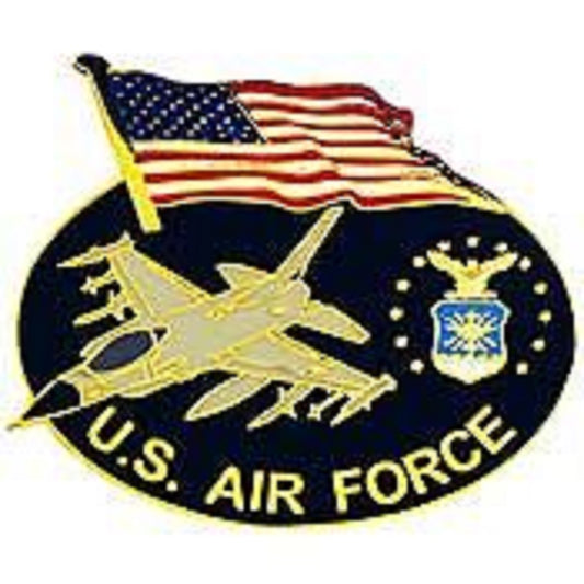 "U.S. AIR FORCE, USAF SERVICES - Original Artwork, Expertly Designed PIN - 1.25"""