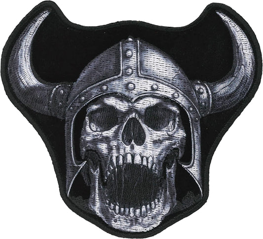 VIKING WARRIOR, PATCH - High Thread Iron-On Heat Sealed Backing Sew-On Biker's Patch - 3" x 3.5"