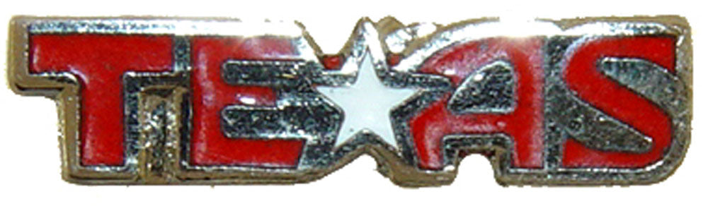 US STATES PIN, TEXAS STAR - Novelty Patriotic Enamel Lapel PIN - 1"