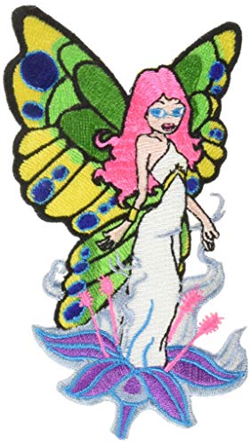 Flygirl Fairy - Butterflies - Iron on or Sew on Embroidered Patch