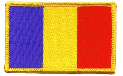 Romania iron-on embroidered patch