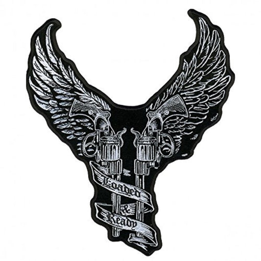 YOUNG GUNS, Exceptional Quality Iron-On / Saw-On, Heat Sealed Backing Rayon PATCH - 9" x 10"