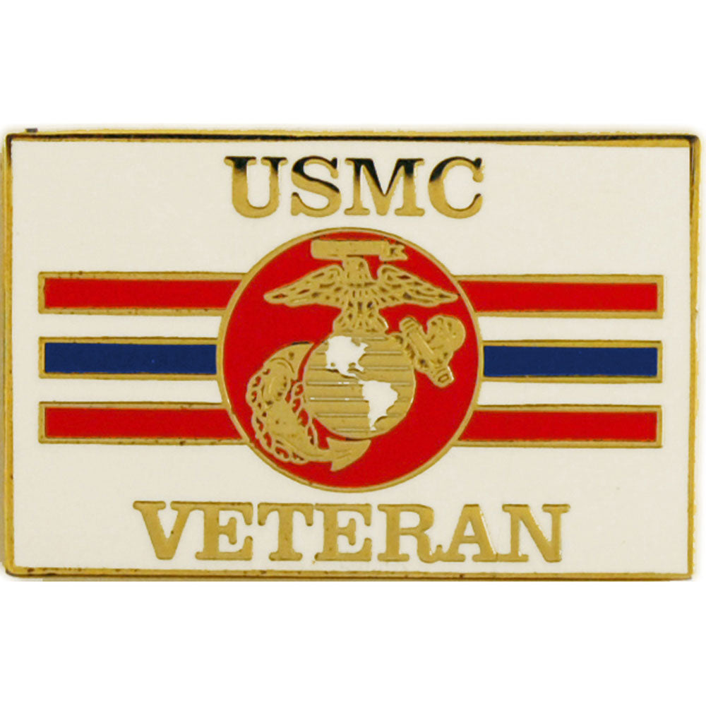 U.S. MARINES, USMC LOGO VETERAN - Original Artwork, Expertly Designed PIN - 1.0625"
