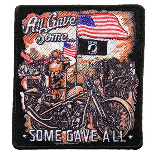 ALL GAVE SOME, SOME GAVE ALL - Iron On PATCH, Licensed Original Artwork, 4" x 4"