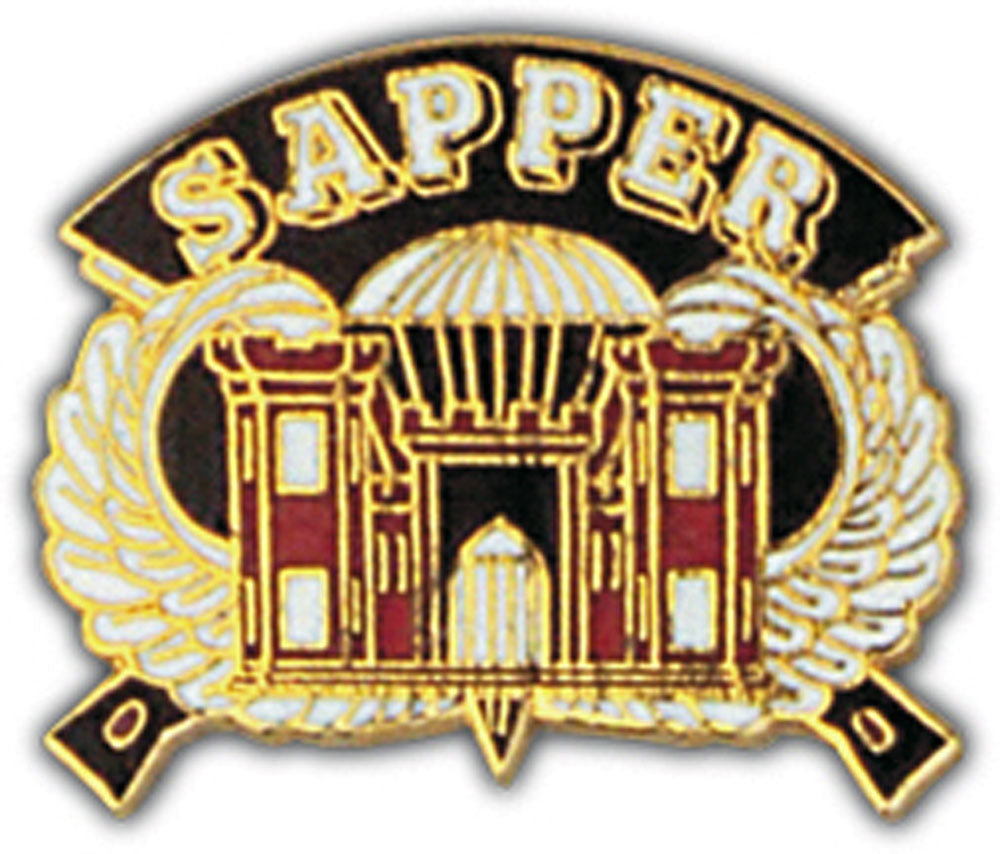 U.S. ARMY, ARMY SAPPER - Original Artwork, Expertly Designed PIN - 1.125"