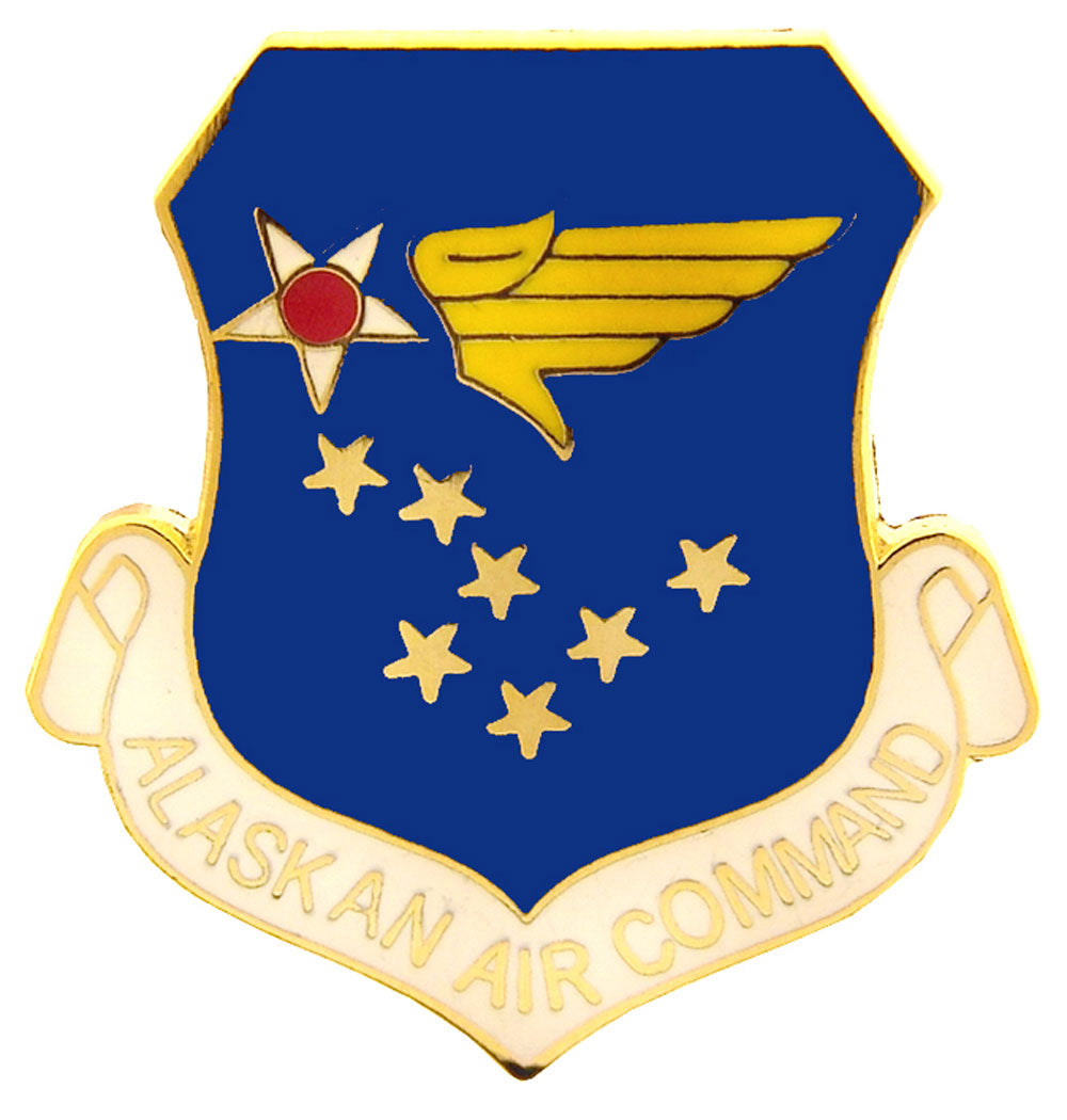 U.S. AIR FORCE, USAF ALASKAN Command - Original Artwork, Expertly Designed PIN - 1"