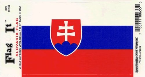Slovakia flag decal for auto, truck or boat
