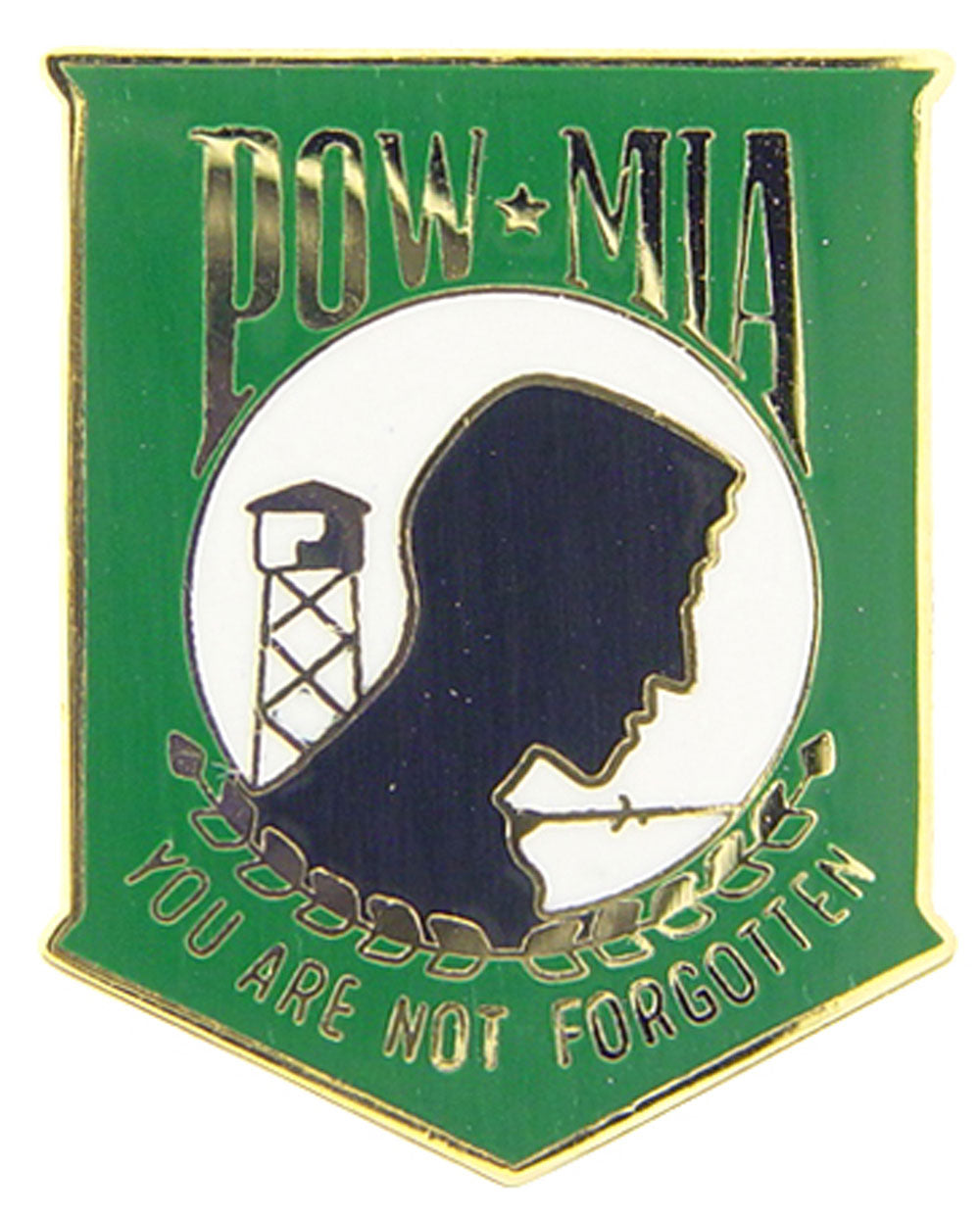 POW, WW & KIA HONOR, POW*MIA YOU'RE NOT FORGOTTEN - Artwork, Expertly Designed PIN - 1.0625"