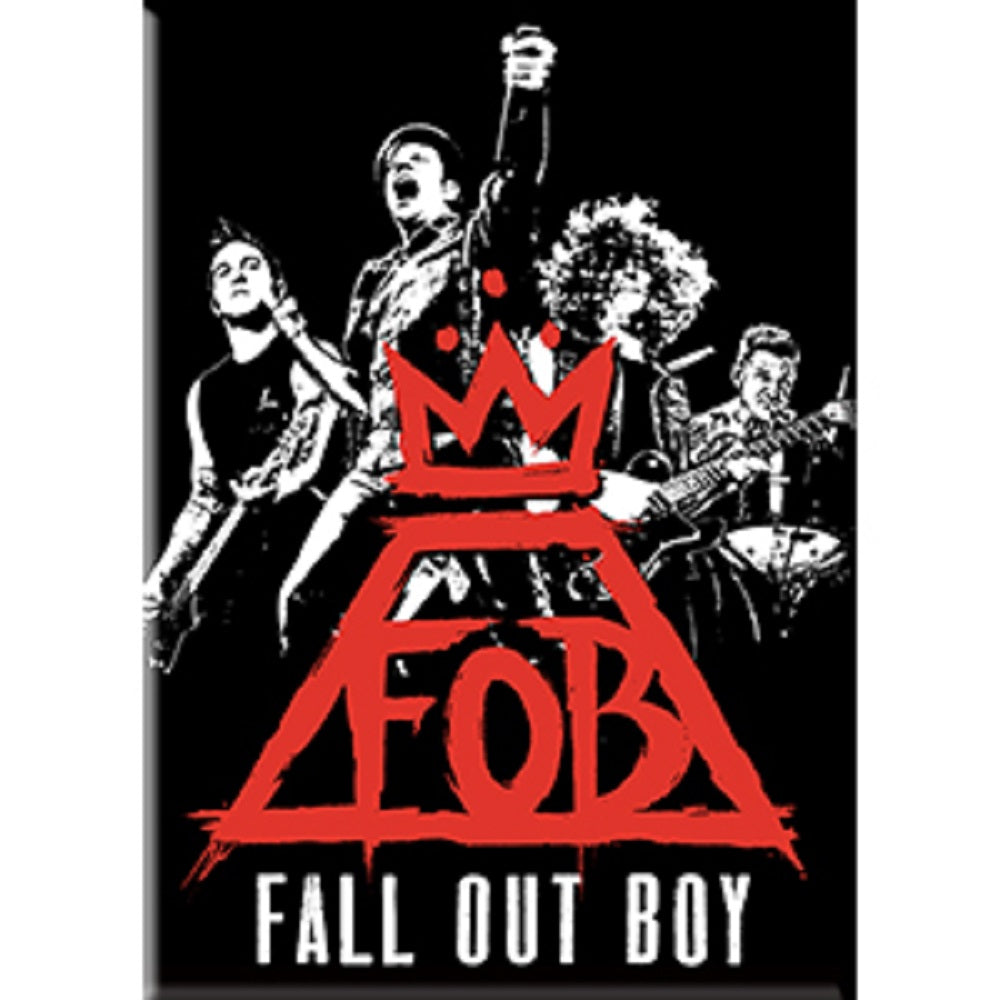 FALL OUT BOY GROUP FRIDGE MAGNET - Fall Out Boy Decorative Exclusive Artwork Refrigerator Fridge Magnet - 2.5" x 3.5"