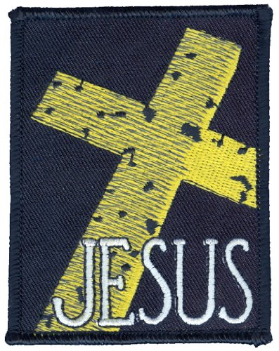 TM Bishop - Jesus Stone Cross - Embroidered Patch