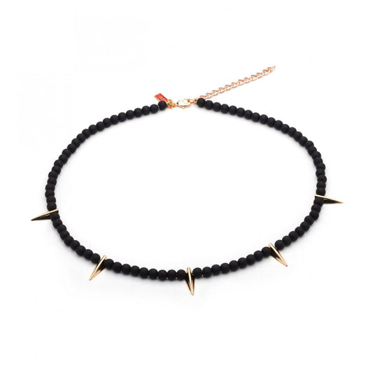 Official Marvel BLACK PANTHER WAKANDA FOREVER King T'Challa ACRYLIC BEAD NECKLACE - Cast Claw Chain 20"