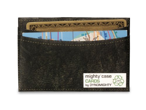 Dynomighty Men's Leather Mighty Case Cards, Black, One Size