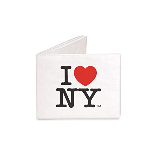 Dynomighty Men's I Love NY Mighty Wallet, White/Black/Red, One Size