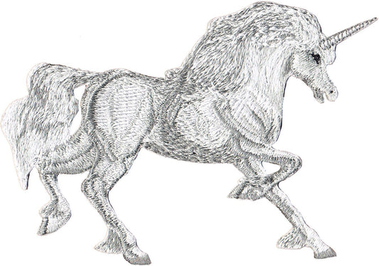 UNICORNS RUNNING, Officially Licensed, Iron-On / Sew-On, Embroidered PATCH - 3.5" x 4"