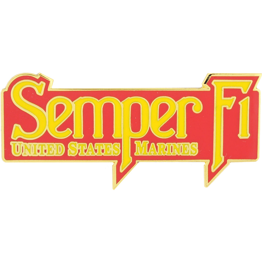 U.S. MARINES, SEMPER FI - Original Artwork, Expertly Designed PIN XL - 1.875"