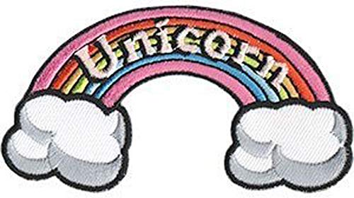 UNICORNS RAINBOW, Officially Licensed, Iron-On / Sew-On, Embroidered PATCH - 2.1" x 3.9"