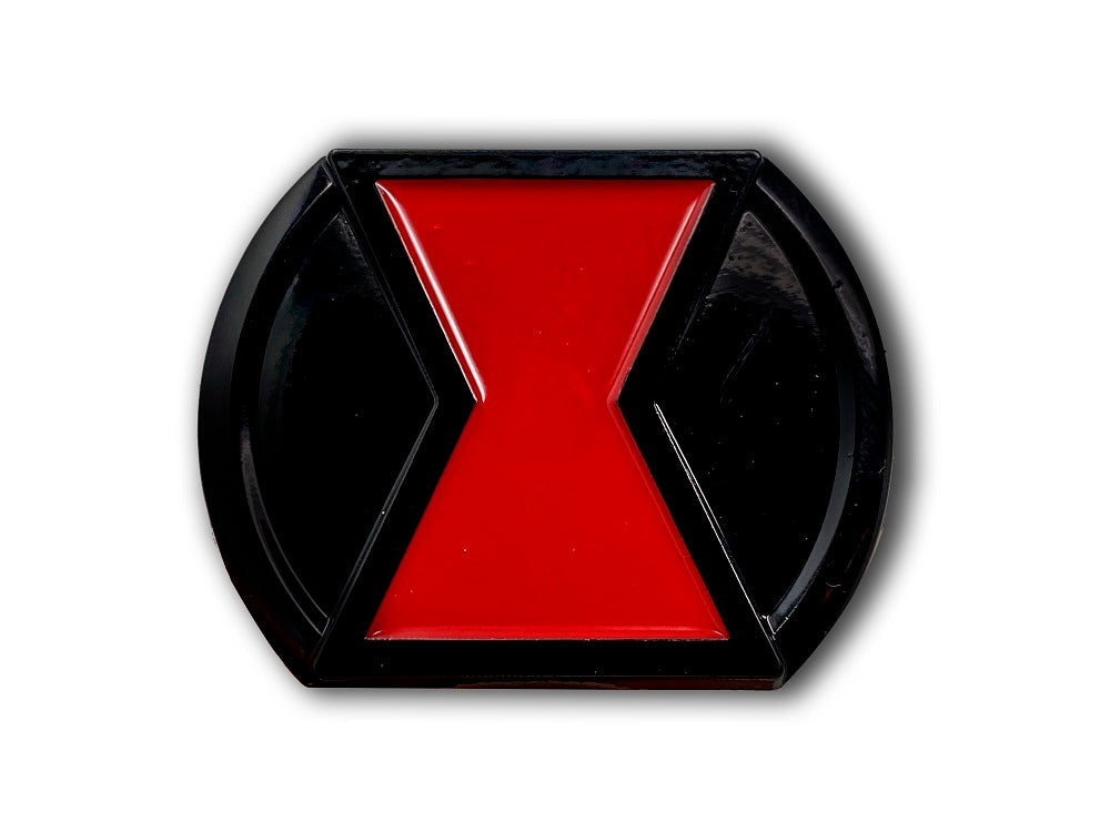 BLACK WIDOW PIN - Belt Buckle LOGO PIN, Official Marvel's BLACK WIDOW MOVIE Avengers Legend Natasha Romanoff Lapel PIN