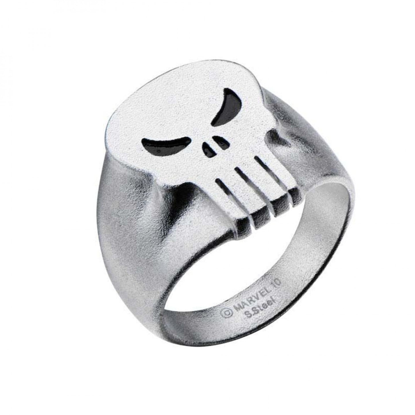Marvel Punisher Ring - Punisher 3D Skull Logo Stainless Steel Ring - Size - 12