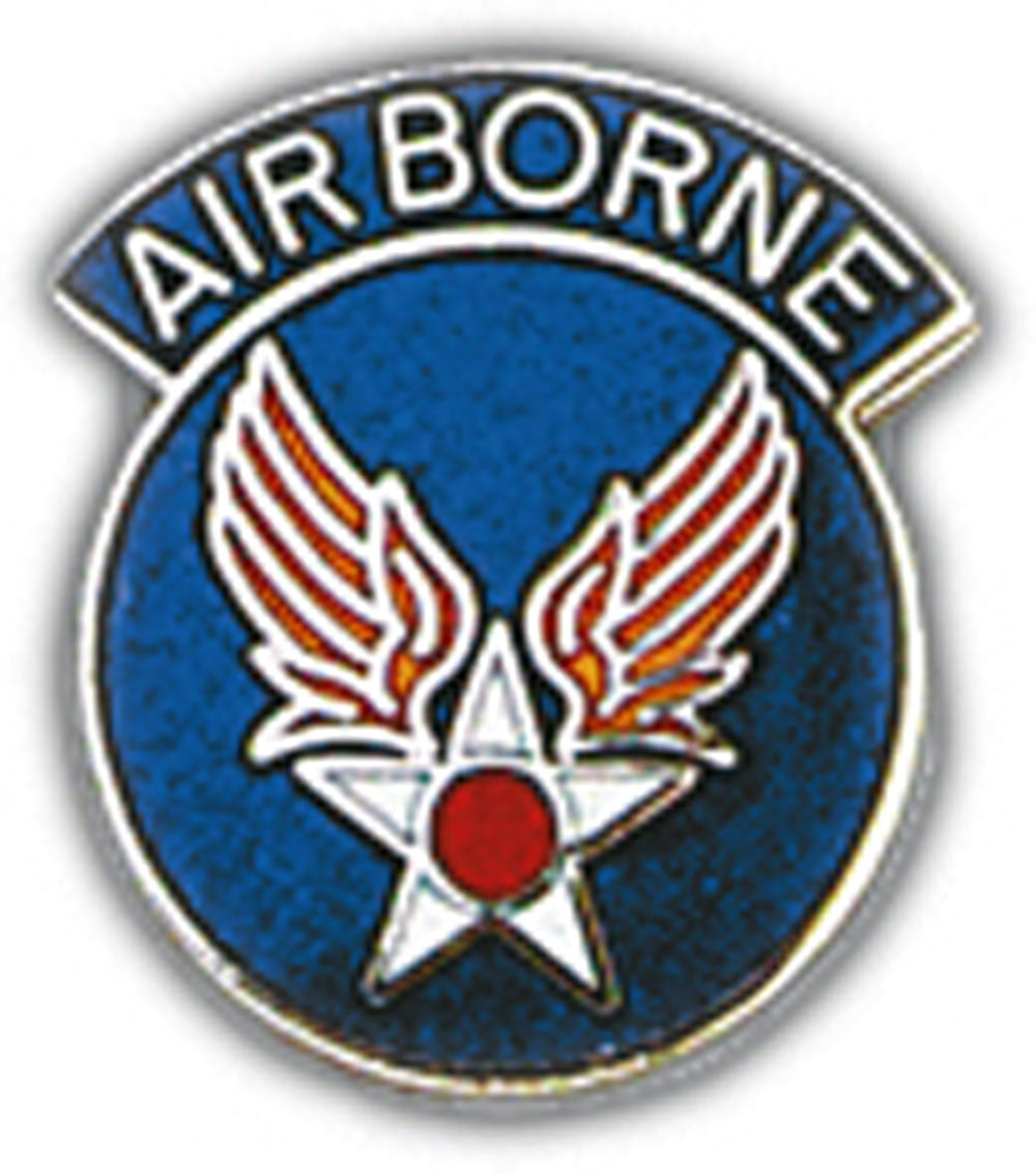 U.S. AIR FORCE, AIRBORNE ARMY AIRCORP AAF - Original Artwork, Expertly Designed PIN - 1"