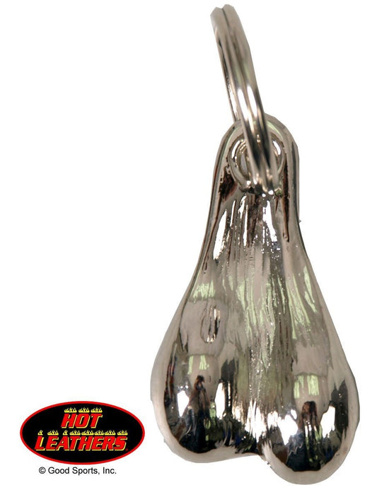CHROME BALLS, with a Witty Sense of Humor Stainless Steel KEYCHAIN
