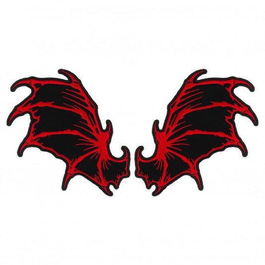 DRAGON WINGS ILLUSTRATION LARGE PATCH - High Thread Patriotic Iron-On Heat Sealed Backing / Sew-On PATCH - 10" x 8"