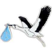 STORK BLUE - Officially Licensed Original Artwork, Expertly Designed Pin - 1"