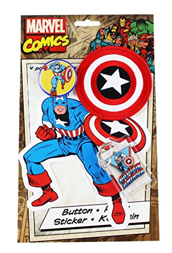 C&D Visionary Marvel Comics Retro Captain America Collector's Set