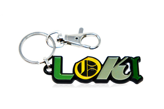 Official LOKI LOGO KEYCHAIN, Original Marvel Studios & Disney+ Exclusive LOKI LOGO Keychain - 2 cm x 5.75 cm