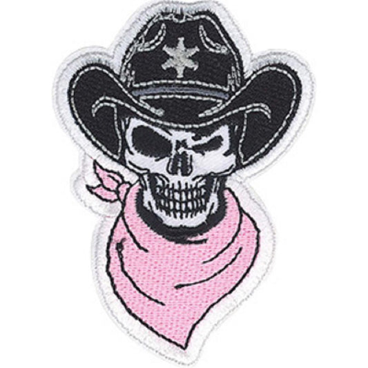 Skulls & Skeletons Bubble Gum Patch - Sew Iron on, Original Embroidered Artwork - Patch - 2.5" x 3.5"