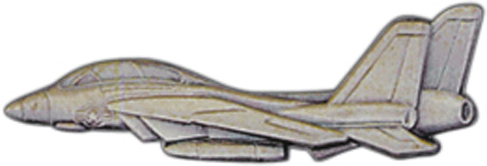 AIRCRAFT & HELICOPTERS, APL F-014 TOMCAT Pewter - Original Artwork, Expertly Designed PIN - 2.25"
