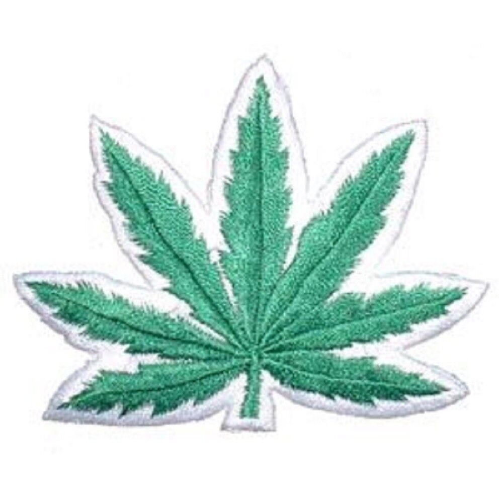 POT LEAF PATCH - Officially Licensed Embroidered United States Premium Artwork Patriotic Sew On / Iron On Patch - 3"