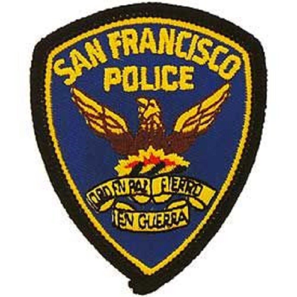 CALIFORNIA SAN FRANCISCO PATCH - Official Embroidered United States Police Dept. Patriotic Sew On / Iron On Patch - 3"