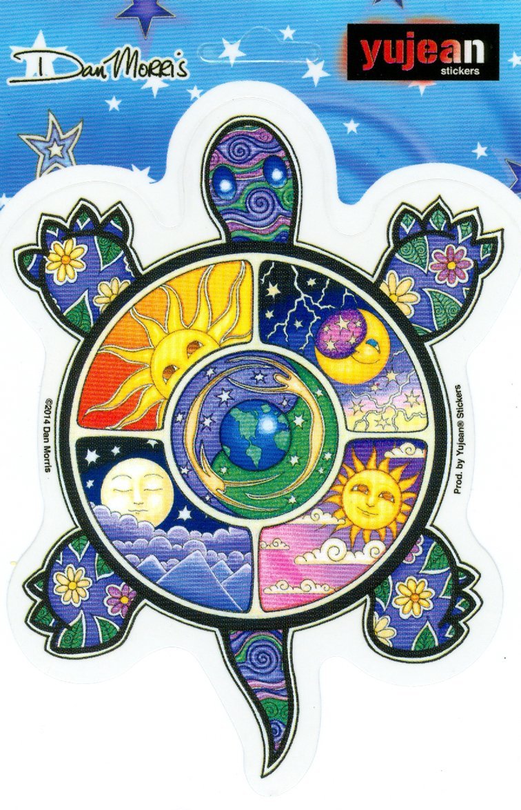 Dan Morris - Night and Day Turtle - Sticker / Decal