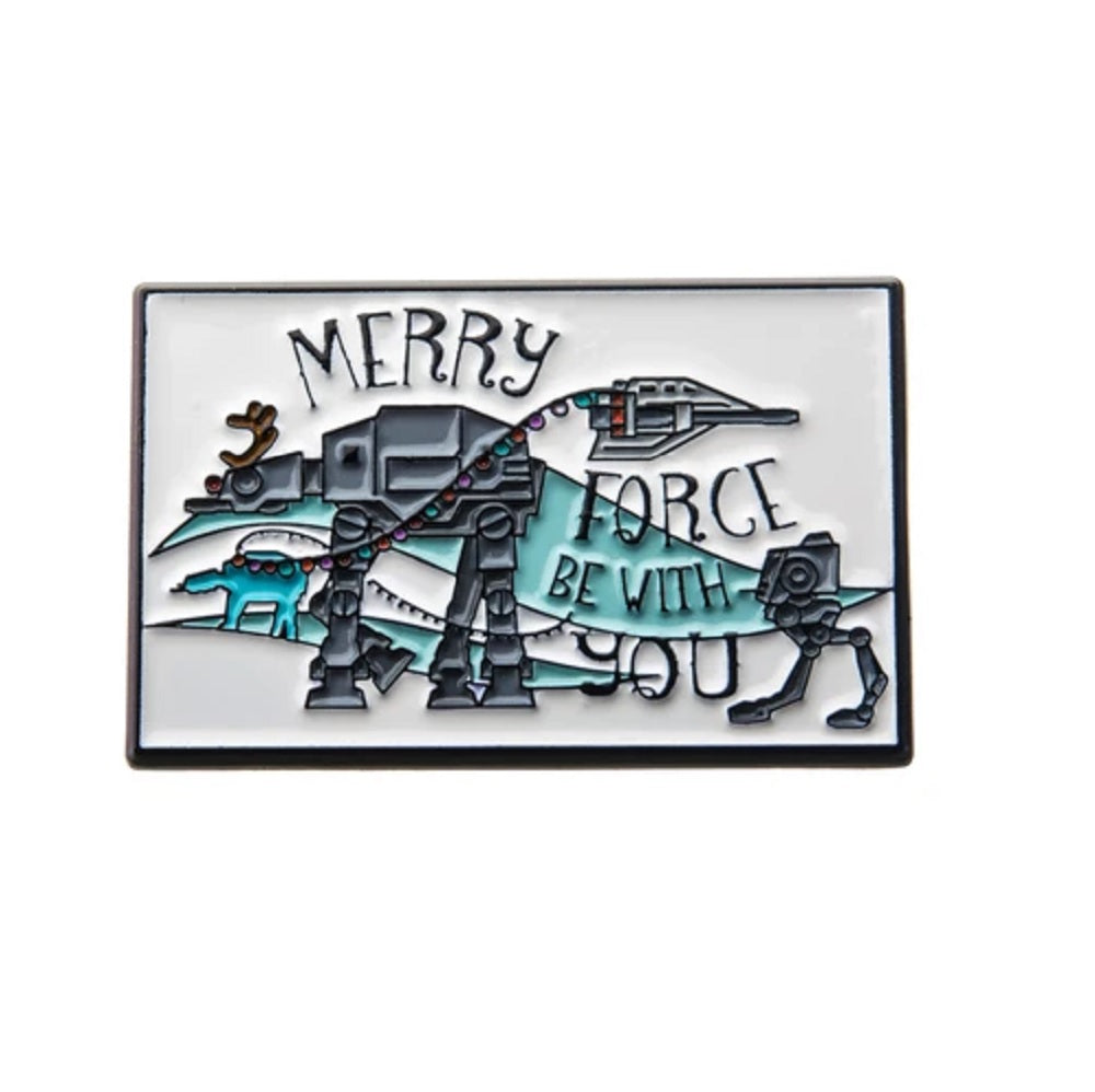 STAR WARS, MERRY FORCE BE WITH YOU PIN - Official Licensed Novelty Cute PIN