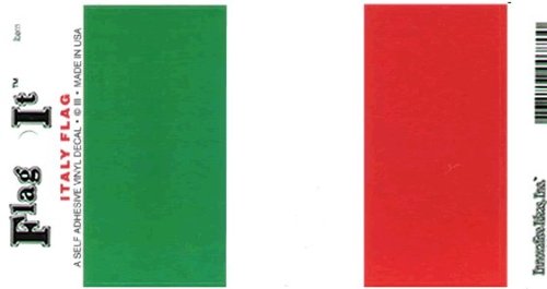 Italy flag decal for auto, truck or boat
