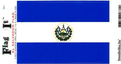 El Salvador flag decal for auto, truck or boat