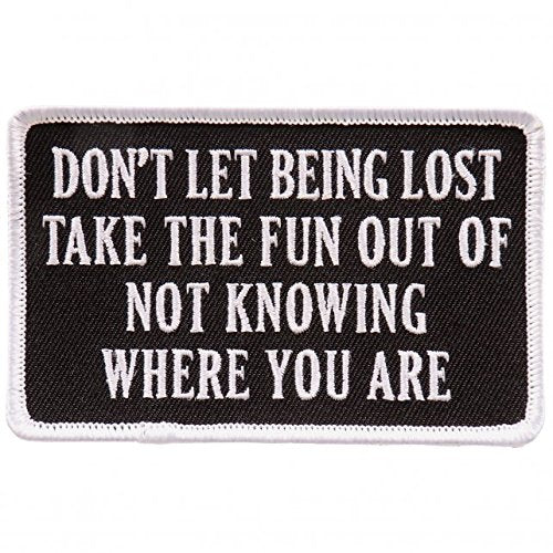 Being Lost Iron On Patches - Embroidered Artwork Sew On Applique Patch, 4" x 3"