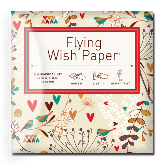 LOVEBIRDS Flying Wish Paper® - Mini Wishing Kit™, 5" x 5"