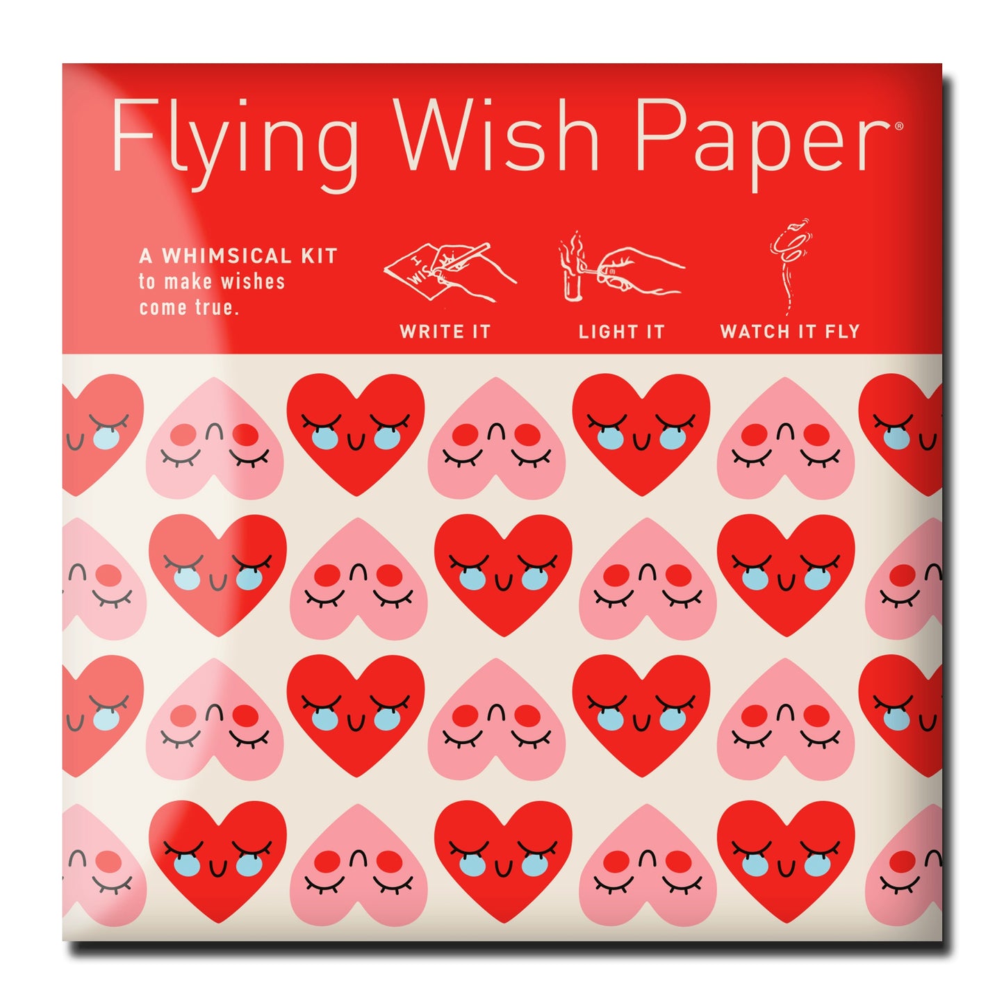FLYING WISH PAPER® SWEETHEARTS - Mini Wishing Kit, 5" x 5"