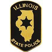 ILLINOIS STATE POLICE PIN, UNITED STATES Patriotic Officially Licensed USA America Artwork, Expertly Designed PIN - 1"
