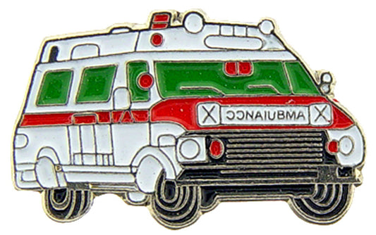 FIRE & EMS, AMBULANCE - Original Artwork, Expertly Designed PIN Red - 1"