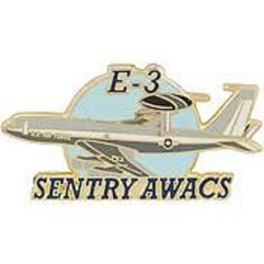AIRCRAFT & HELICOPTERS, APL E-3 SENTRY AWACS - Original Artwork, Expertly Designed PIN - 1.5"