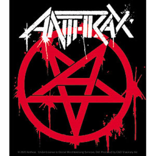 ANTHRAX, MASTERS LOGO STICKER - Orignal Artwork Vinyl - Decal STICKER - 4.375" x 5"