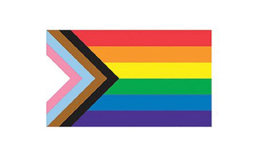 PROGRESS FLAG RAINBOW FLAG STICKER - Weather Resistant Long Lasting In / Out Door Die-Cut Decal Sticker