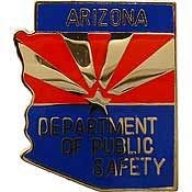 UNITED STATES ARIZONA DEPARTMENT OF PUBLIC SAFETY PIN, USA America Patriotic Original Artwork, Expertly Designed PIN, 1"