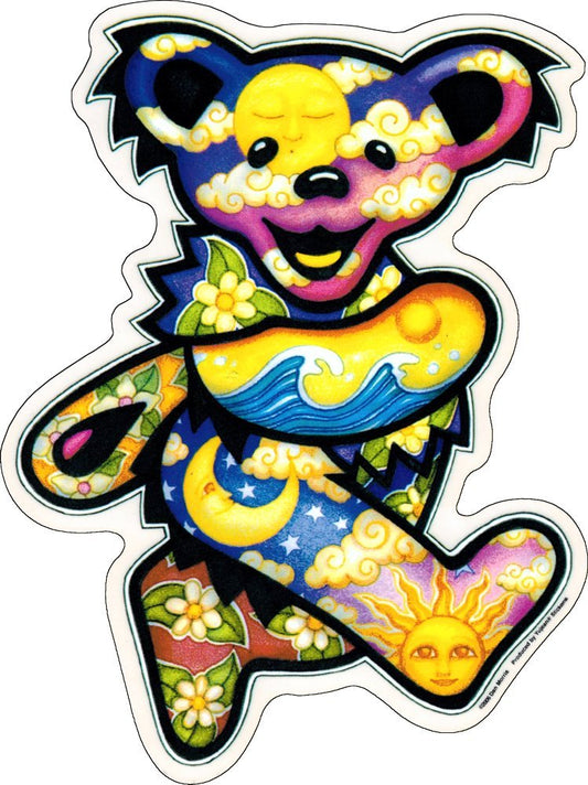 Dan Morris - Grateful Dead Dancing Bear - Jumbo 8" x 10" Sticker / Decal