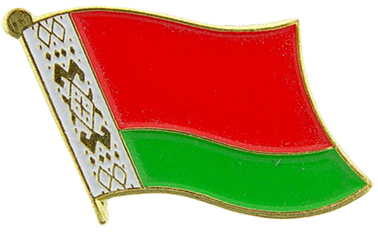 INTERNATIONAL, BYELORUS Flag - Original Artwork, Expertly Designed PIN - 1"