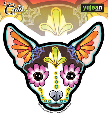 Cali's Chihuahua, Officially Licensed Original Artwork, 4.5" x 5" - Sticker DECAL
