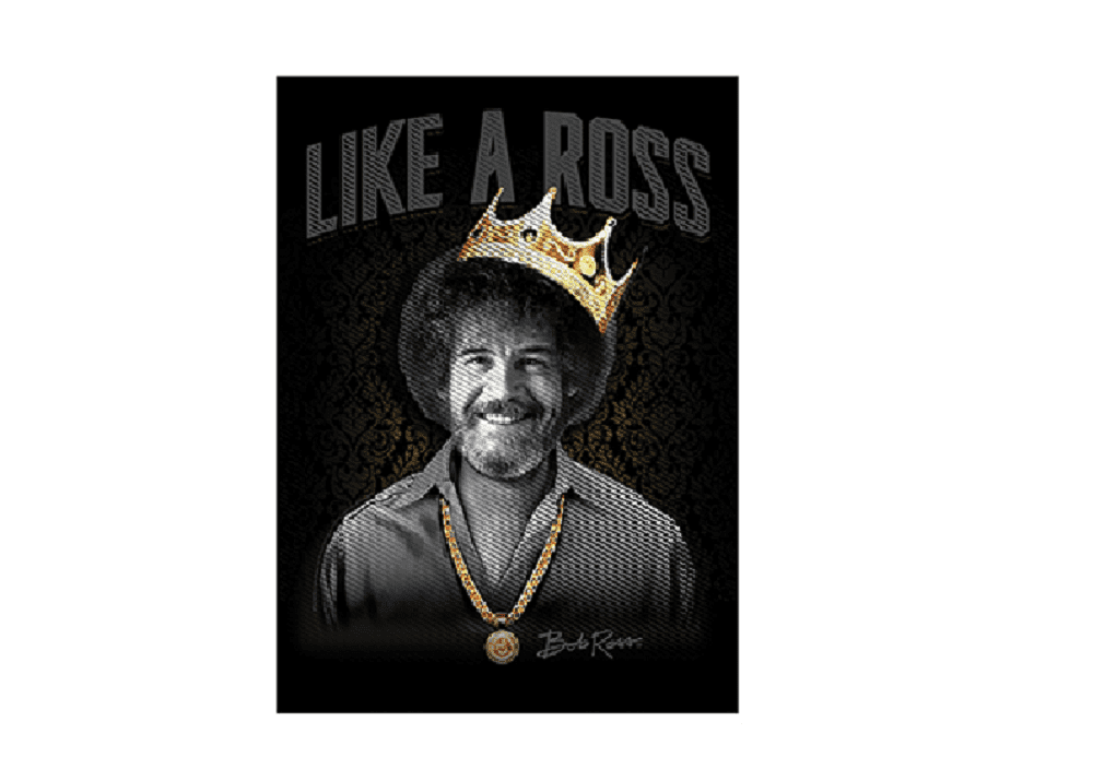 LIKE A ROSS BOB ROSS MAGNET - Officially Licensed Like A Ross Bob Ross Decorative Refrigerator Fridge Magnet - 2.5"x3.5"