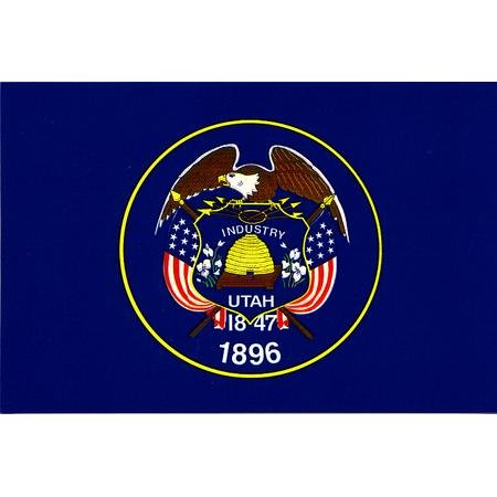 Utah flag decal for auto, truck or boat
